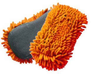Microfiber Chenille Sponge Orange Automotive