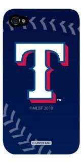 Coveroo Texas Rangers   stitch design on a Black iPhone 4/4S Slider Case Cell Phones & Accessories