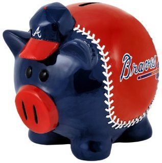 Atlanta Braves Piggy Bank   Thematic Large Sports & Outdoors