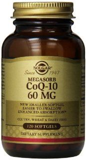 Solgar Megasorb CoQ 10 Softgels, 60 mg, 120 Count Health & Personal Care