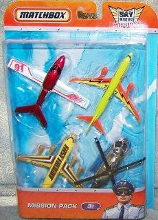 Matchbox Sky Busters Mission Pack   4 Aircraft  Cirrus Vision   Boeing 737 800   Fast Freight   Mission Chopper Toys & Games