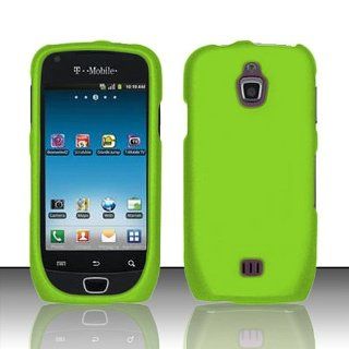 Green Hard Cover Case for Samsung Exhibit 4G SGH T759 Cell Phones & Accessories