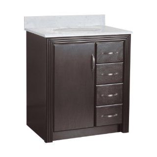 Foremost EUEA3021DR Errigon 30 Inch Bath Vanity with Right Side Drawers   Vanity Sinks  