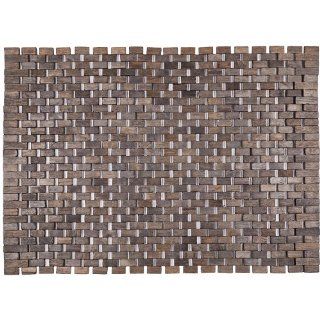 Entryways Roosevelt Exotic Wood Mat, 18 by 30 Inch, Black  Area Rugs  Patio, Lawn & Garden