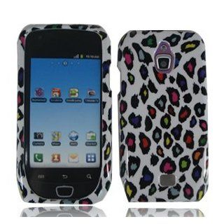 For T Mobil Sansung Exhibit 4G T759 Accessory   Color Leopard Designer Hard Case Cover Cell Phones & Accessories