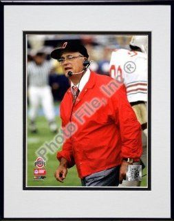 Woody Hayes "Ohio State Buckeyes (#2)" Double Matted 8" x 10" Photograph in Black Anodized Aluminum Frame  