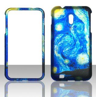 2D Blue Design Samsung Galaxy S 2 II R760 U.S Cellular Case Cover Hard Phone Case Snap on Cover Rubberized Touch Protector Faceplates Cell Phones & Accessories
