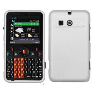 Hard Plastic Snap on Cover Fits PCD A310, A300 MSGM8 II, MSGM8 Solid White (Rubberized) Cricket Cell Phones & Accessories