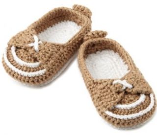 Jefferies Socks Baby Boys Newborn Boat Shoe Bootie, Khaki, 1 3 Months Clothing