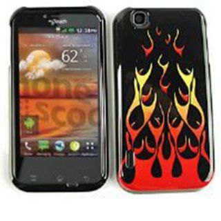LG MYTOUCH E739 RED WILD FIRE TP CASE ACCESSORY SNAP ON PROTECTOR Cell Phones & Accessories