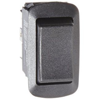 NSI Industries 77130RQ Rocker Switches, On Off On Circut Function, DPDT, 15/10 amps at 125/250 VAC, 0.75" Width, 1.348" Height, 0.762" Depth, Black