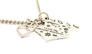 I Love My Labrador Retriever 18" Fashion Necklace Chain Necklaces Jewelry