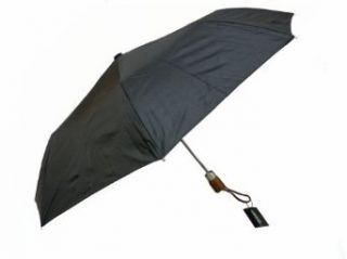 London Fog Auto Open Umbrella with Cover   (Black)   42" Arc   12"L closed Clothing