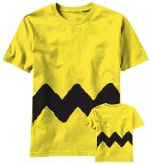 Peanuts Charlie Brown Yellow Print Tee Shirt T Shirt (Small)  Sports Fan T Shirts  Sports & Outdoors