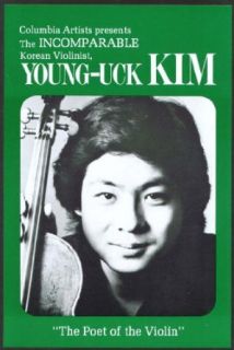 Violinist Young Uck Kim flyer Bushnell Hartford CT 1979 Entertainment Collectibles