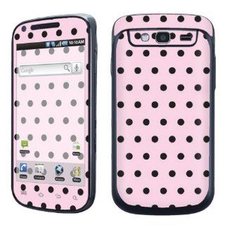 Samsung Galaxy S Blaze 4G SGH T769 Vinyl Decal Protection Skin Pink Black Dot Cell Phones & Accessories
