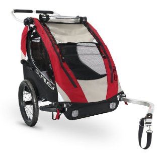Burley SOLO ST Bicycle Trailer (Red/Tan)  Bike Trailers  Sports & Outdoors