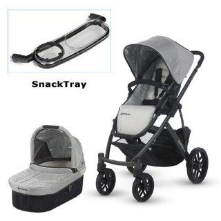 UPPAbaby 0112 MCA Mica VISTA Stroller with SnackTray   Silver  Baby Strollers  Baby