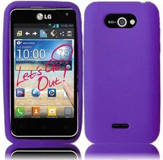 LG Motion 4G MS770 US770 Optimus Regard LW770 ( Cricket , Metro PCS ) Phone Case Accessory Sensational Purple Soft Silicone Rubber Skin Cover with Free Gift Aplus Pouch Cell Phones & Accessories