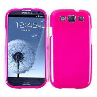 Cell Armor I747 SNAP KG041 Snap On Case for Samsung Galaxy S III I747   Retail Packaging   Rainbow Glitter/Hot Pink Cell Phones & Accessories