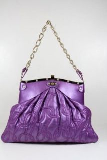 Versace Handbags Versace Purple Leather DBFB747   CLEARANCE Clothing