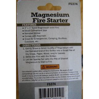 Magnesium Fire Starter  Camping Stove Fire Starters  Sports & Outdoors
