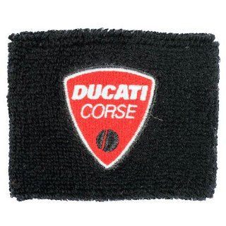 Ducati Corse Black Brake Reservoir Sock Cover Fits 748, 749, 848, 848 Evo, 916, 996, 998, 999, 1098, 1198, ST2, ST3, ST4, Streetfighter, Hypermotard, Multistrada, Monster 1100 Automotive