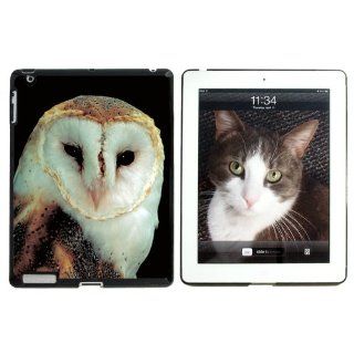 Barn Owl   Bird   Snap On Hard Protective Case for Apple iPad 2 2nd 3 3rd 4 4th (New) generations   Black Computers & Accessories
