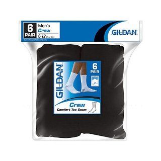 gildan usa inc gle751 6mb 6 Pack, Mens, Black, Crew Socks  Lawn And Garden Tool Accessories  Patio, Lawn & Garden