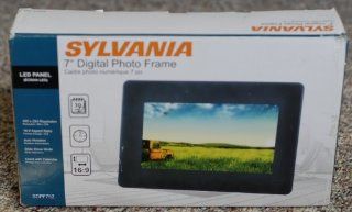 Sylvania 7 Inch Digital Picture Frame (Black)  Small Digital Picture Frame  Camera & Photo
