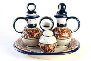 Polish Pottery Summer Fields Table Set   Kitchen Products