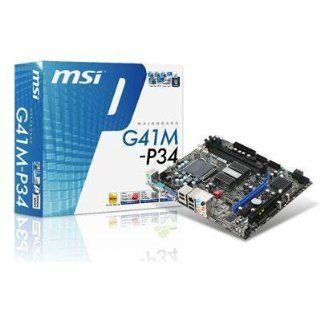 MSI Core 2 Quad/ Intel G41/ DDR3/ A&V&GbE/ MATX Motherboard G41M P34 Electronics
