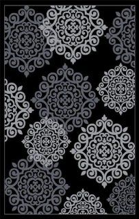 776 Black Gray Grey 8x10 Area Rugs Carpet  