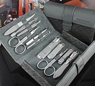 ALICE 11 Pc Manicure Set, Pedicure Set, Leather Case, Travel & Grooming Set  Manicure Kits  Beauty