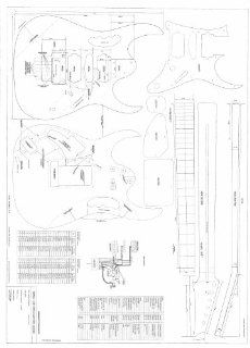 Guitar Plans to Make the Ibanez JEM 777   Full Scale Plans Musical Instruments