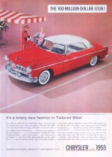 Chrysler Windsor DeLuxe Nassau Tailored Steel ad 1955 Entertainment Collectibles