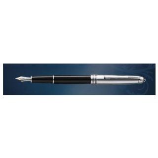 Montblanc Meisterstuck Doue Stainless Steel Cartridge Fountain Pen with 18k Nib 05013  Mont Blanc Fountain Pen 