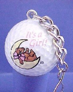 It's A Girl Golf Ball Key Chain.  Golf Cart Accessories  Sports & Outdoors