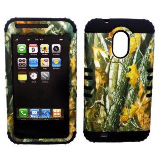 2 in 1 Hybrid Case Protector for T mobile Samsung Galaxy S 2 II D710 / R760 Epic 4G Touch Phone Hard Cover Faceplate Snap On Black Silicone + Mossy Oak Branch Camo Cell Phones & Accessories