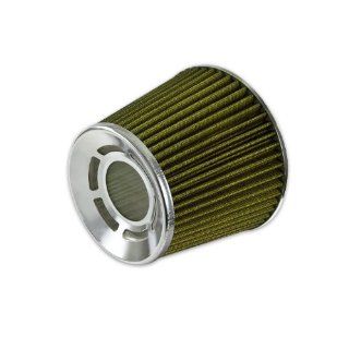 3 INCH YELLOW AIR/COLD INTAKE/TURBOCHARGER/SUPERCHARGER AIR FILTER SHORT RAM TURBO T Automotive