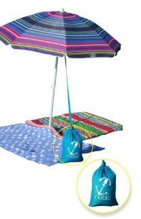 Noblo Umbrella Buddy  Simple Beach Shade Umbrella Anchor (aquamarine)  Sports & Outdoors