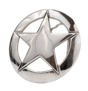 Buckle Rage High Polish Nickle Deputy Ranger Star Badge Belt Buckle Silver One Size Novelty Buttons And Pins Clothing