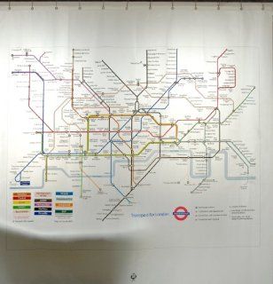 London Underground Map Shower Curtain   London Tube Shower