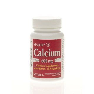 Calcium with Vitamin D Tablets, CALCIUM 600MG+VIT D3 400 IU TAB 60/BT   1 BT, 1 BT