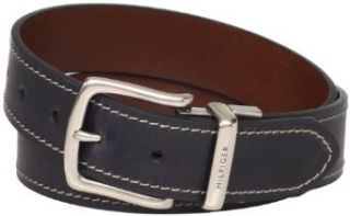 Tommy Hilfiger Men's Contrast Stitching Jean Belt, Black/Brown, 32 at  Men�s Clothing store Apparel Belts