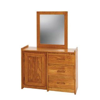 3 Drawer Dresser with Mirror Finish Honey   Childrens Dressers