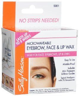 Sally Hansen Eyebrow, Face & Lip Wax, 1.25 oz. wax,  (Pack of 4) Health & Personal Care