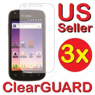 3x Samsung? Galaxy S Blaze 4G SGH T769 (T Mobile) Premium Invisible Clear LCD Screen Protector Kit (3 Piece Kit) Cell Phones & Accessories