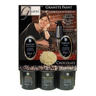 Giani Granite FG GI CH BR KIT Sicilian Granite Paint Kit For Countertops, Chocolate Brown   House Paint  