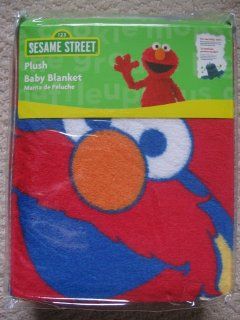 Sesame Street Elmo Plush Baby Blanket   Red  Nursery Blankets  Baby